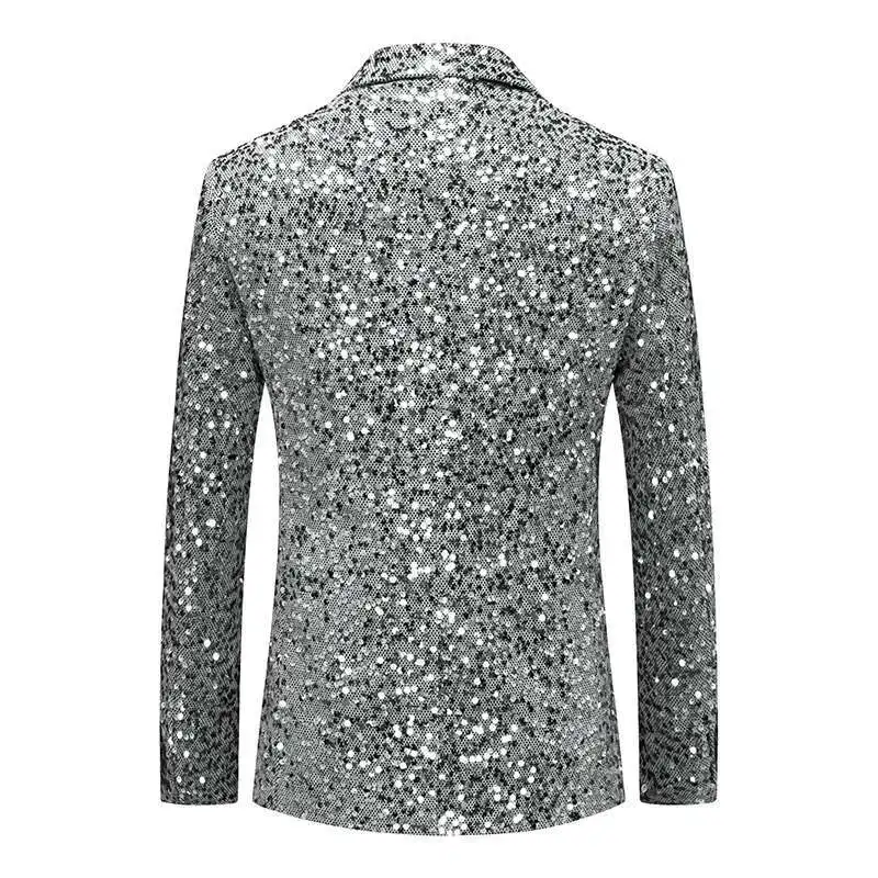 2025 Spring New Suit Jacket Men's, Single-Breasted V-Neck Slim Dress Coat,Wedding Party Outerwear Sier Sequins Terno Masculino
2025 Spring New Suit Jacket Men's, Single-Breasted V-Neck Slim Dress Coat,Wedding Party Outerwear Sier Sequins Terno Masculino