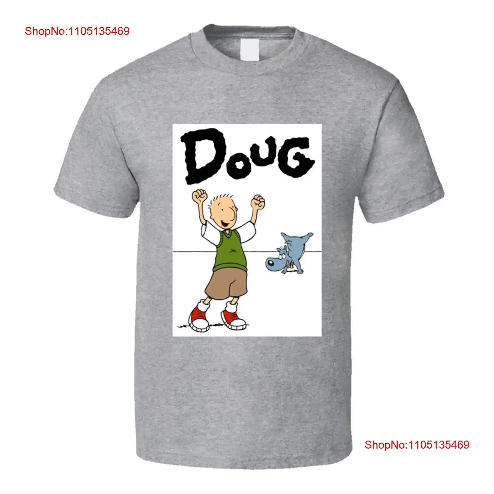 Doug Top 90-х годов, винтажная футболка с фанатом в стиле ретро, винтажная стираная уличная одежда, модный топ для повседневной носки, дышащий
Doug Top 90-х годов, винтажная футболка с фанатом в стиле ретро, винтажная стираная уличная одежда, модный топ для повседневной носки, дышащий