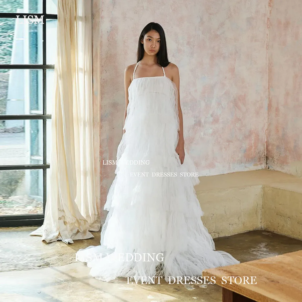 LISM Simple Tulle A-Line Korea Evening Dresses Photo Shoot Tiered Ruffles Wedding Prom Gowns Formal Occasion Custom Made
LISM Simple Tulle A-Line Korea Evening Dresses Photo Shoot Tiered Ruffles Wedding Prom Gowns Formal Occasion Custom Made