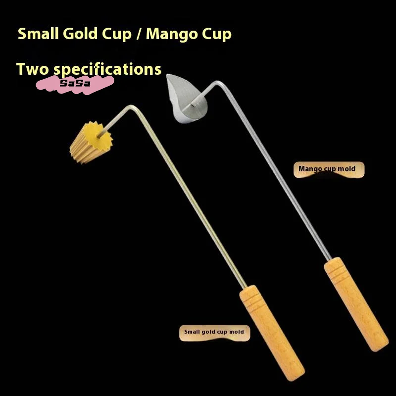 Malaysian Traditional Pie Tee Maker Top Hat with Wood Handle Bakeware Gadgets Reusable Pai Tee Mould for Fried Snacks
Malaysian Traditional Pie Tee Maker Top Hat with Wood Handle Bakeware Gadgets Reusable Pai Tee Mould for Fried Snacks