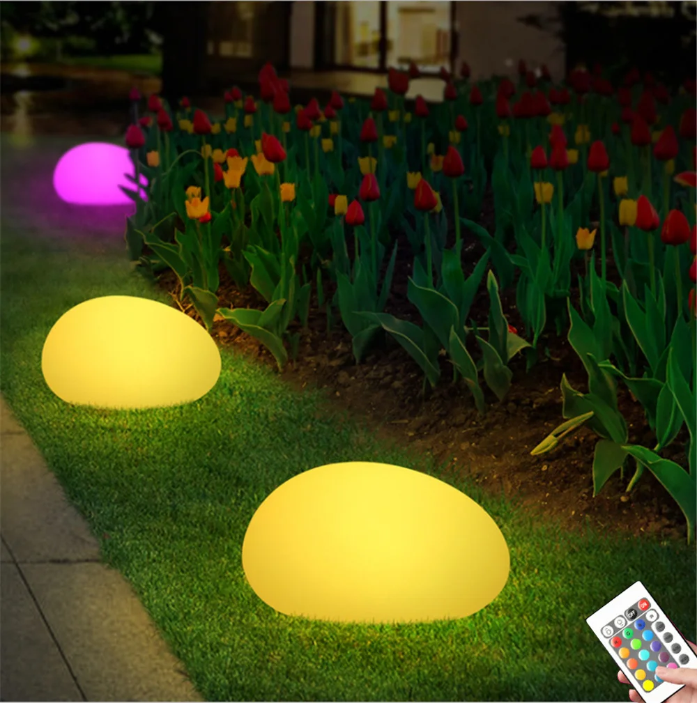 Remote Control LED Garden Lights Glow Cobble Stone Light USB Charge 16 Colors RGB Outdoor Patio Landscape Light Yard Lawn Lamp
Remote Control LED Garden Lights Glow Cobble Stone Light USB Charge 16 Colors RGB Outdoor Patio Landscape Light Yard Lawn Lamp
