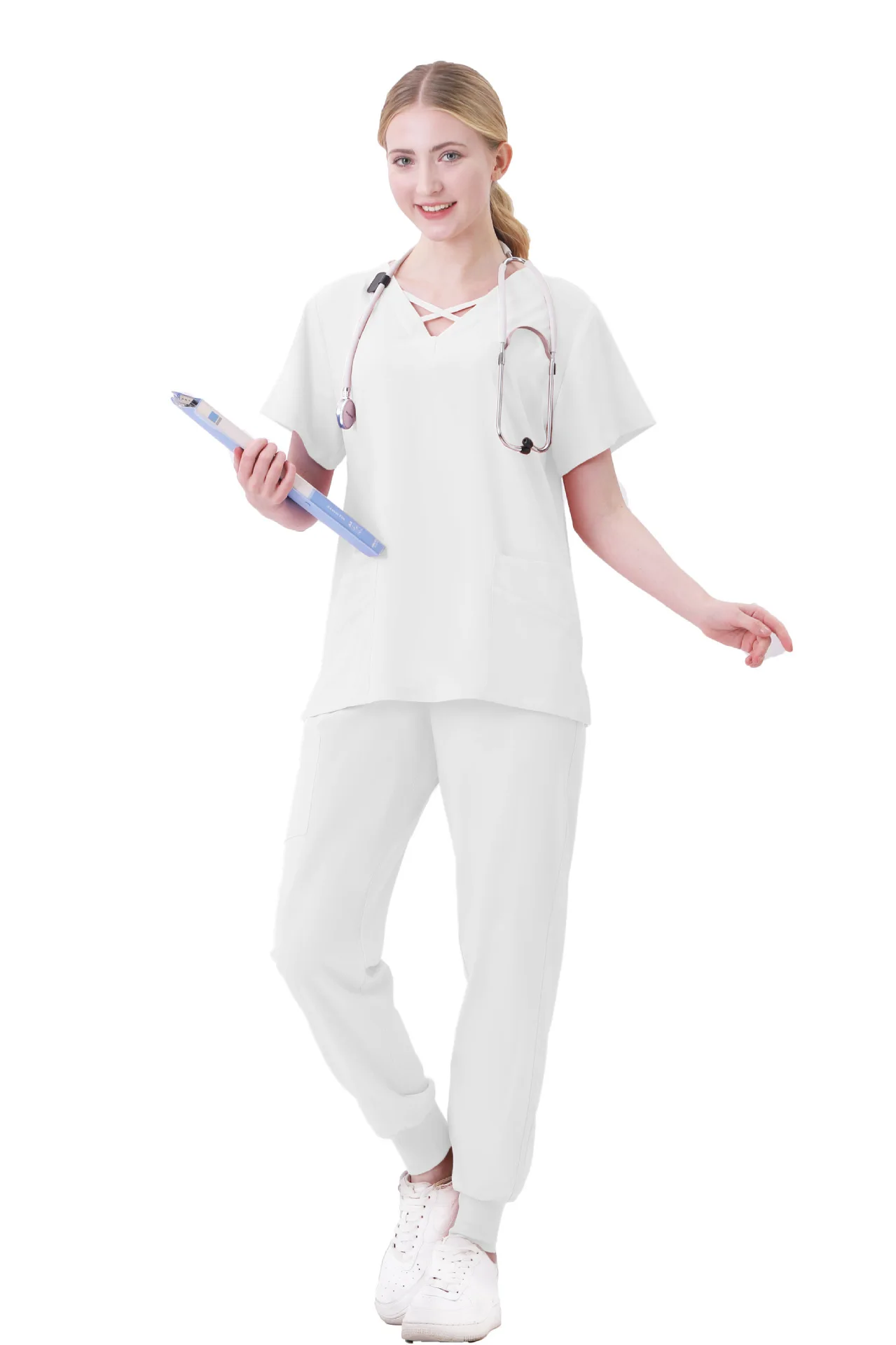 Hospital Polyester Cotton Design Doctor Short Sleeved Spa Beauty Suit Split Set Brush Hand Wash Clothes
Hospital Polyester Cotton Design Doctor Short Sleeved Spa Beauty Suit Split Set Brush Hand Wash Clothes