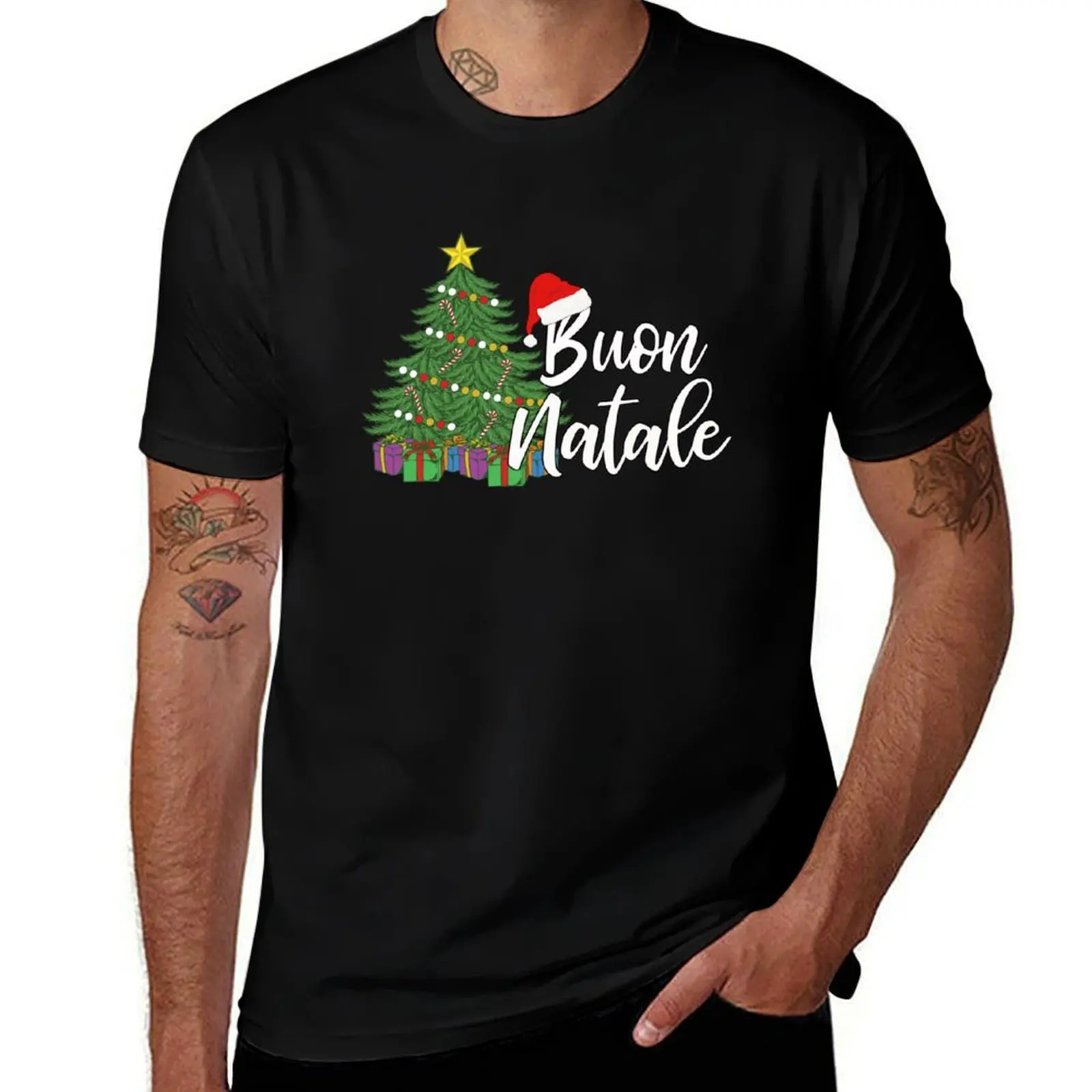 Italian Christmas Tanti Auguri Merry Christmas Buon Natale T-Shirt custom t-shirts cotton man t-shirts Men's t shirts
Italian Christmas Tanti Auguri Merry Christmas Buon Natale T-Shirt custom t-shirts cotton man t-shirts Men's t shirts