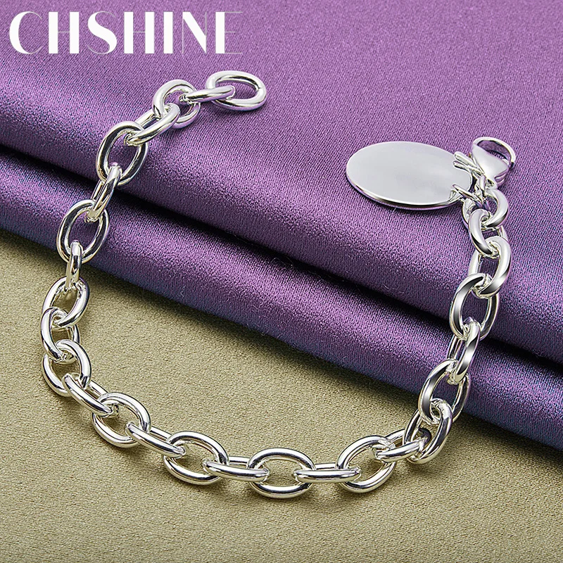 CHSHINE 925 Sterling Silver Round Brand Bracelet For Women Wedding Party Fashion Jewelry
CHSHINE 925 Sterling Silver Round Brand Bracelet For Women Wedding Party Fashion Jewelry