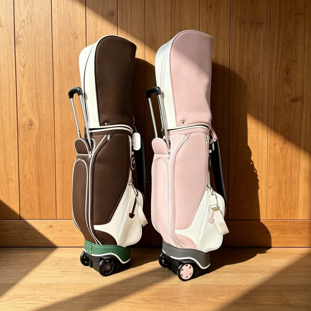 New Premium Unisex Golf Rolling Cart Bag, Lightweight Fashion Golf Club Travel Bag with Telescopic Handle & Smooth Wheels
New Premium Unisex Golf Rolling Cart Bag, Lightweight Fashion Golf Club Travel Bag with Telescopic Handle & Smooth Wheels