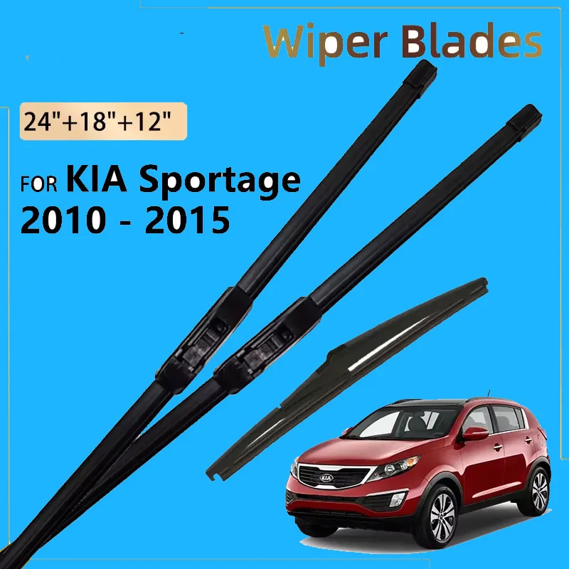 3x Front Rear Wiper Blades Set for KIA Sportage SL 2010-2015 2014 2013 2012 Car Accessories Windshield Windscreen Window Brushes
3x Front Rear Wiper Blades Set for KIA Sportage SL 2010-2015 2014 2013 2012 Car Accessories Windshield Windscreen Window Brushes