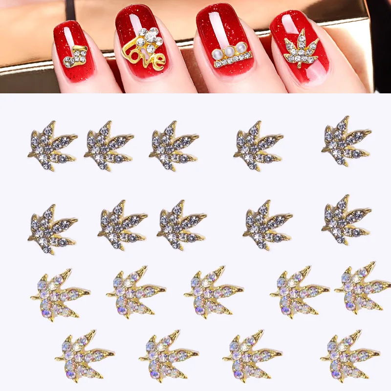 10 Pcs Gold Leaves Nail Art Decorations 3D Charms Metal Nail Glitter Diamond Manicure Supplies Bling Japanese Crystal Stud ML389
10 Pcs Gold Leaves Nail Art Decorations 3D Charms Metal Nail Glitter Diamond Manicure Supplies Bling Japanese Crystal Stud ML389