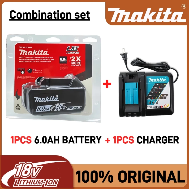 100% Original Makita 18V battery, Makita DTW700, DHP487, 125mm DGA404, Makita power tool battery, BL1860B 6.0AH Lithium-ion
100% Original Makita 18V battery, Makita DTW700, DHP487, 125mm DGA404, Makita power tool battery, BL1860B 6.0AH Lithium-ion