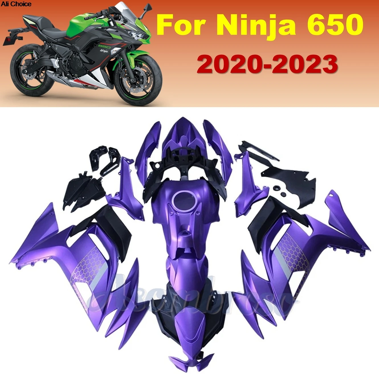 NIinja 650 2020 2021 2022 2023 2024 2025 Motorcycle ABS Plastic Full Fairing NINJA650 ER-6F EX650 ER6F Purple
NIinja 650 2020 2021 2022 2023 2024 2025 Motorcycle ABS Plastic Full Fairing NINJA650 ER-6F EX650 ER6F Purple