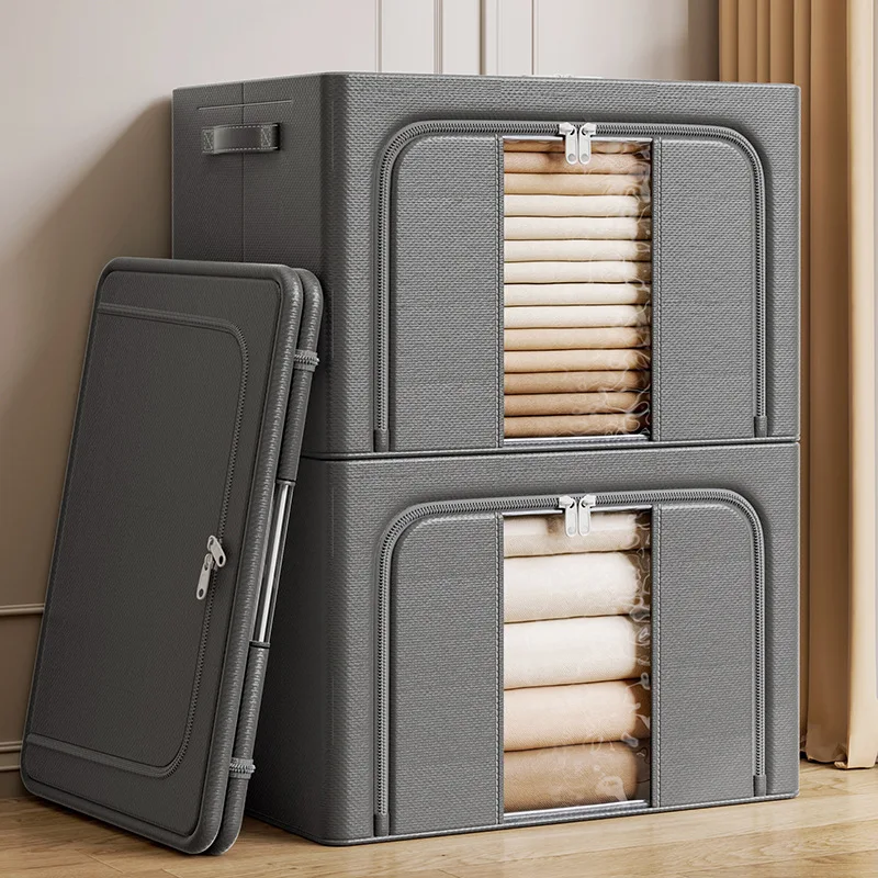 Fold Non Woven Fabric Storage Box with Steel Bracket Gray Home Supplies Clothing Underwear Sock Storage Organizer Cosmetics
Fold Non Woven Fabric Storage Box with Steel Bracket Gray Home Supplies Clothing Underwear Sock Storage Organizer Cosmetics