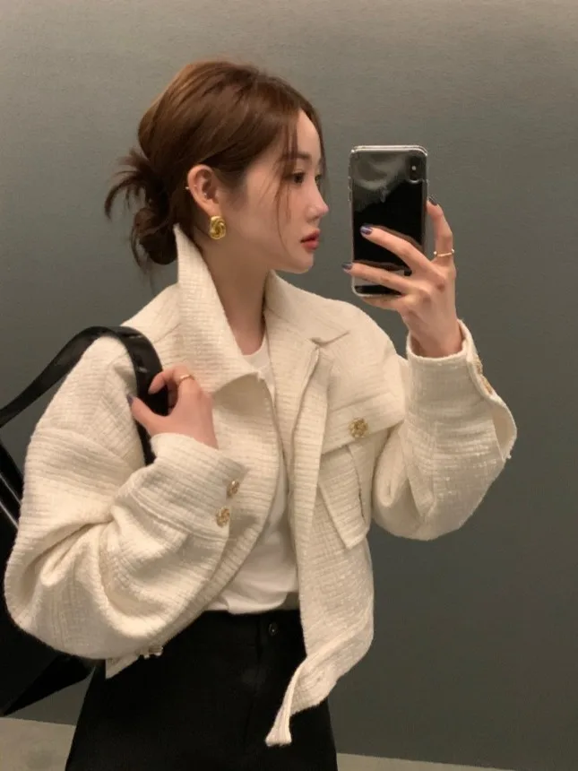 Корейский дизайн с длинным воротником све, женский топ высокого класса Aosphere Personali с отложным воротником, осенне-зимний топ
Корейский дизайн с длинным воротником све, женский топ высокого класса Aosphere Personali с отложным воротником, осенне-зимний топ