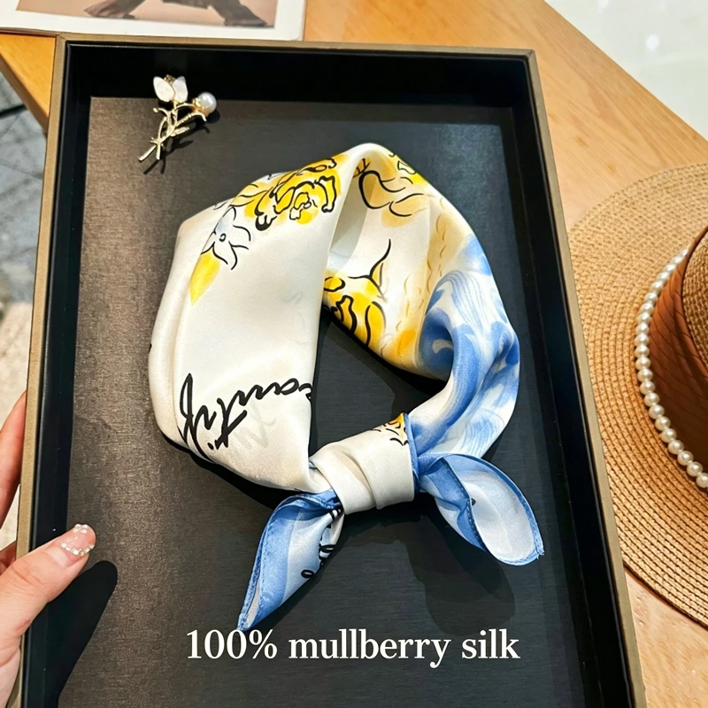 100% Mulberry Silk Square Scarf Butterfly Letter Bandana Hijab Stylish Bag Accessory Neck Wrap Nice Gift for Girlfriend Daily
100% Mulberry Silk Square Scarf Butterfly Letter Bandana Hijab Stylish Bag Accessory Neck Wrap Nice Gift for Girlfriend Daily