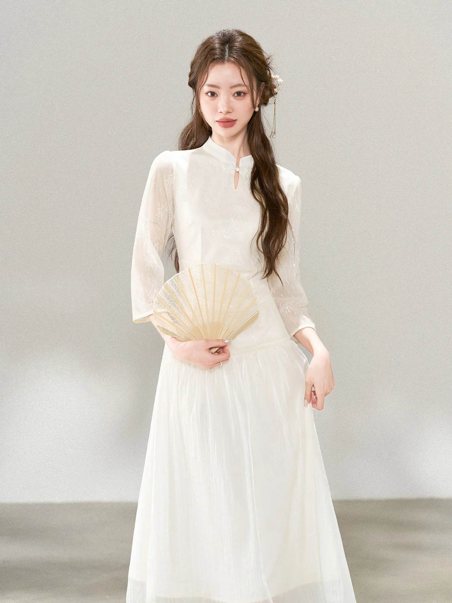 New Chinese Sle Gentle Wind Seven Sve Dr Women Early Spring 2026 New Version Improved Skirt High-End Feeling
New Chinese Sle Gentle Wind Seven Sve Dr Women Early Spring 2026 New Version Improved Skirt High-End Feeling