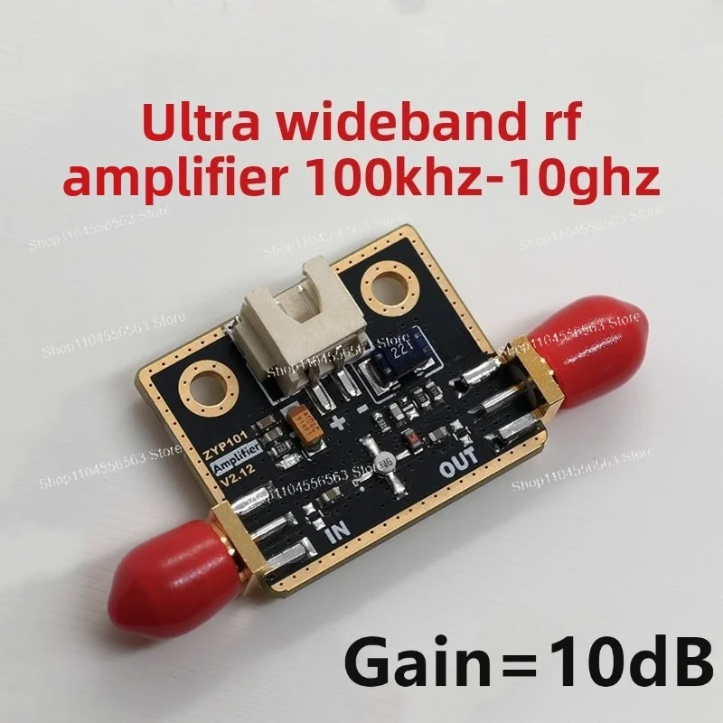 Ultra Wideband RF Amplifier 100kHz-10GHz 10dB Signal Gain 50mA NBB-310 LNA
Ultra Wideband RF Amplifier 100kHz-10GHz 10dB Signal Gain 50mA NBB-310 LNA
