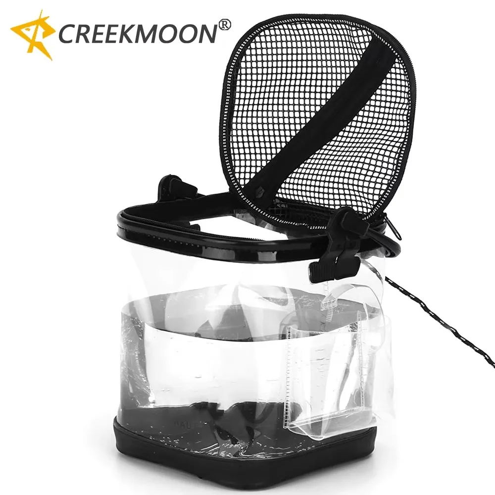 New Transparent EVA Fishing Bucket Folding Live Fish Storage Bag 20/24CM Portable Waterproof Thicken Convenient Clean with Rope
New Transparent EVA Fishing Bucket Folding Live Fish Storage Bag 20/24CM Portable Waterproof Thicken Convenient Clean with Rope