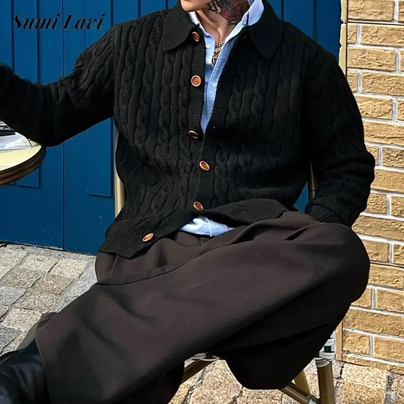 2026 Spring Autumn Casual Mens Sweatercoats Fashionable Solid Color Twist Jacquard Buttoned Cardigan Men Daily Leisure Knit Coat
2026 Spring Autumn Casual Mens Sweatercoats Fashionable Solid Color Twist Jacquard Buttoned Cardigan Men Daily Leisure Knit Coat