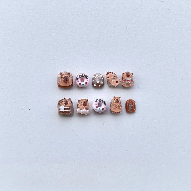 Handmade Children Armor-wearing Capybara Exquisite Removable Nail Sheets Cute Resin Nail Art Stickers Kawaii Nail Decorations
Handmade Children Armor-wearing Capybara Exquisite Removable Nail Sheets Cute Resin Nail Art Stickers Kawaii Nail Decorations