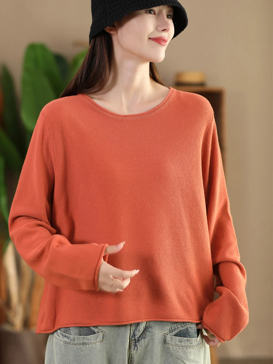 Свободный хлопковый вязаный длинный свитер Sve Crew Ne, осенний свитер Sle, модный удобный дышащий цветной топ
Свободный хлопковый вязаный длинный свитер Sve Crew Ne, осенний свитер Sle, модный удобный дышащий цветной топ