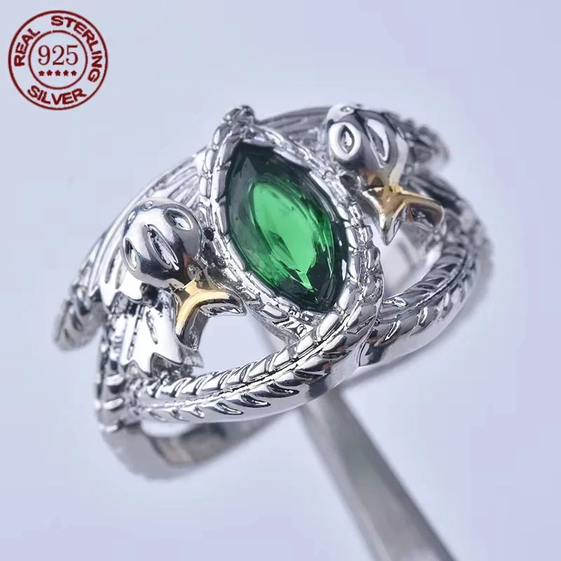 LOTR 925 Sterling Silver Aragorn Ring Of Barahir Wedding Ring Fashion Men Jewelry Fan Gift High Quality
LOTR 925 Sterling Silver Aragorn Ring Of Barahir Wedding Ring Fashion Men Jewelry Fan Gift High Quality