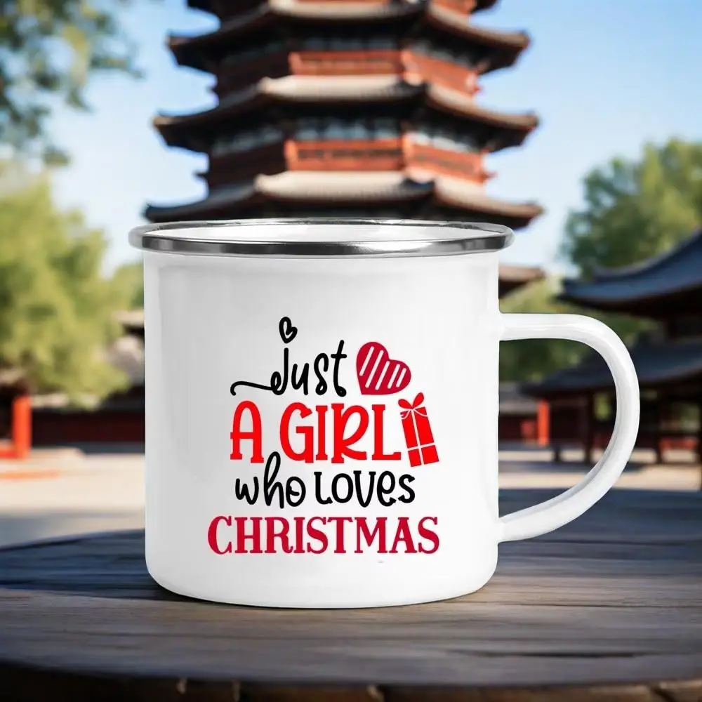 Just a Girl Who Loves Christmas Print Coffee Mug Enamel Beer Cup Handle Hot Chocolate Milk Mugs Decoration Memorial Gift for Her
Just a Girl Who Loves Christmas Print Coffee Mug Enamel Beer Cup Handle Hot Chocolate Milk Mugs Decoration Memorial Gift for Her