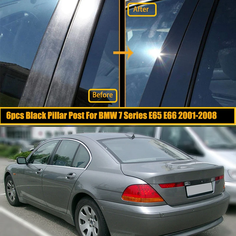6Pcs for BMW 7 Series E65 E66 2001 2002 2003 2004-2007 2008 Door Window Pillar Posts Trim Molding Cover Stickers Accessories
6Pcs for BMW 7 Series E65 E66 2001 2002 2003 2004-2007 2008 Door Window Pillar Posts Trim Molding Cover Stickers Accessories