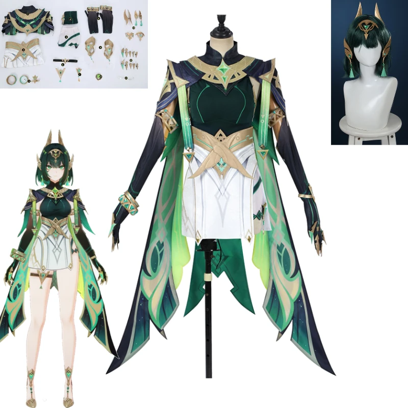 Nephrite Cosplay Costume Genshin Impact Spellbook Prop Gradient Hem Dress Long Flowing Sleeves Headpiece For Women Convention
Nephrite Cosplay Costume Genshin Impact Spellbook Prop Gradient Hem Dress Long Flowing Sleeves Headpiece For Women Convention