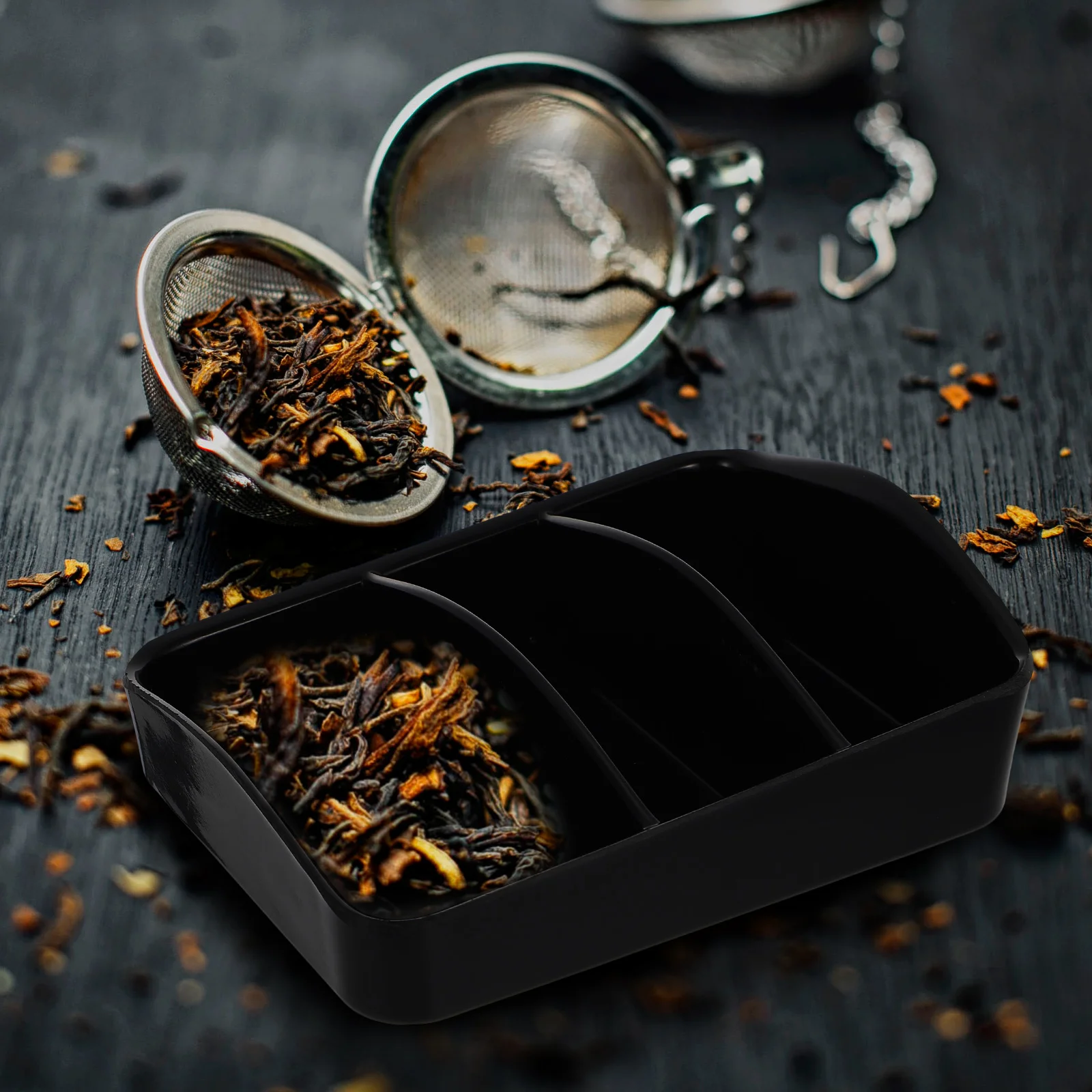 Black 3-Compartments Tea Box Coffee Storage Bags Organizer Smooth Edges No Scratches Tea Bag Container Sugar Bag Storage Box
Black 3-Compartments Tea Box Coffee Storage Bags Organizer Smooth Edges No Scratches Tea Bag Container Sugar Bag Storage Box
