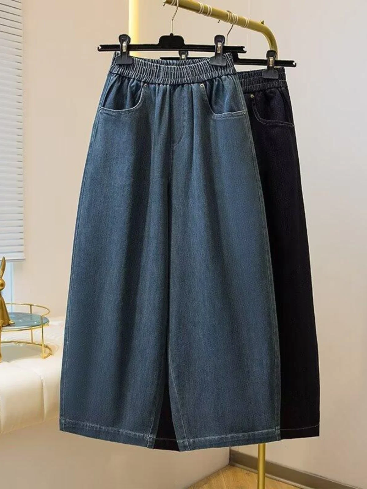 High Waist Wide Leg Denim Jeans Women's Pear Shape Body Spring New Loose Slimming Nine Point Straight Leg Pants
High Waist Wide Leg Denim Jeans Women's Pear Shape Body Spring New Loose Slimming Nine Point Straight Leg Pants