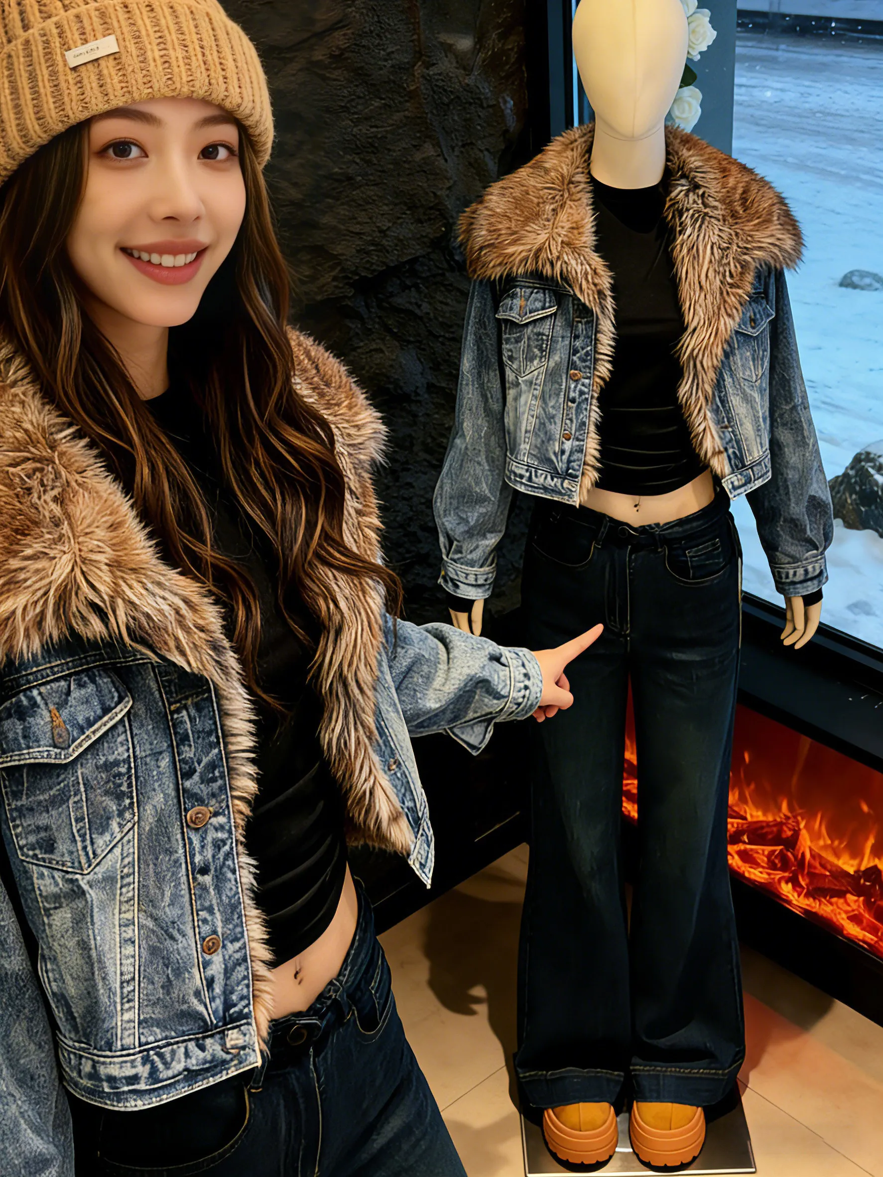 Retro Blue High Waist Bell Bot Denim Jeans Women's Autumn Winter Straight Leg Super Slimming Flared Pants Casual Sle
Retro Blue High Waist Bell Bot Denim Jeans Women's Autumn Winter Straight Leg Super Slimming Flared Pants Casual Sle