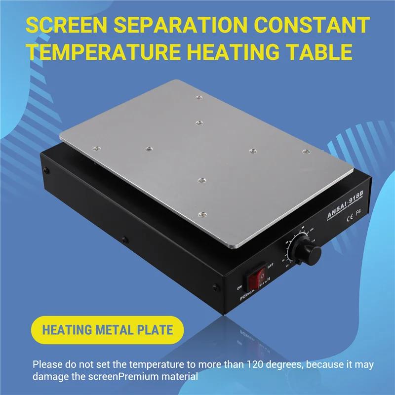 450W 7 Inch Phone LCD Screen Separator, Removal Repair Heating Phone Repair Machine Auto Heat Smooth Plate EU Plug
450W 7 Inch Phone LCD Screen Separator, Removal Repair Heating Phone Repair Machine Auto Heat Smooth Plate EU Plug
