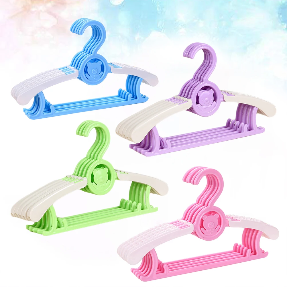 20pcs Clothes Hangers Cute Bear Design Plastic S Resistance Home Wardrobe Organizer For Closet Storage (Random Color)
20pcs Clothes Hangers Cute Bear Design Plastic S Resistance Home Wardrobe Organizer For Closet Storage (Random Color)