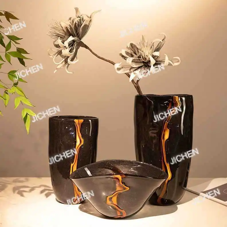 Легкая роскошная глазурованная ваза, утолщенная гидропонная ваза, американская модель, современный декор для дома, украшение для гостиной.
Легкая роскошная глазурованная ваза, утолщенная гидропонная ваза, американская модель, современный декор для дома, украшение для гостиной.