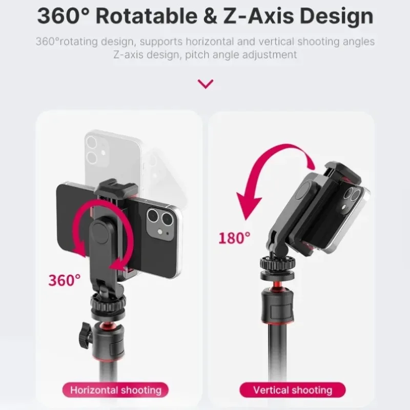 Universal Hot Shoe Phone Holder 360° Rotatable Clamp For Phone Camera Tripod Vlog Live Streaming Video Recording Accessory
Universal Hot Shoe Phone Holder 360° Rotatable Clamp For Phone Camera Tripod Vlog Live Streaming Video Recording Accessory