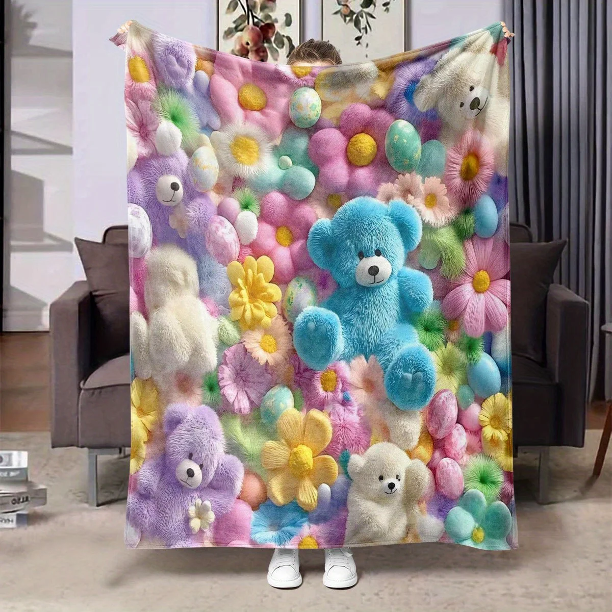 VIKAMA красочный плюшевый плюшевый мишка цветок пасхальное яйцо коленное одеяло машинная стирка гостиная спальня диван украшение дома
VIKAMA красочный плюшевый плюшевый мишка цветок пасхальное яйцо коленное одеяло машинная стирка гостиная спальня диван украшение дома