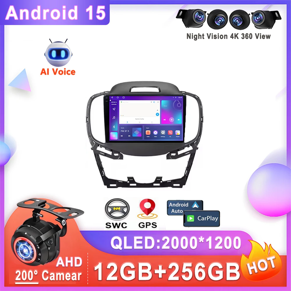 Car Radio Android 15 Auto Radio For Buick LaCrosse 2 2013 - 2016 Multimedia Player No 2din DVD Stereo Head Unit QLED Screen 5G
Car Radio Android 15 Auto Radio For Buick LaCrosse 2 2013 - 2016 Multimedia Player No 2din DVD Stereo Head Unit QLED Screen 5G