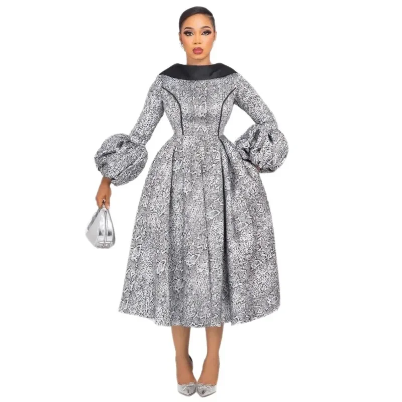 African Dresses for Women Elegant 2025 Dashiki Autumn Summer Midi Dress Ladies Traditional African Clothing Gowns Outfits
African Dresses for Women Elegant 2025 Dashiki Autumn Summer Midi Dress Ladies Traditional African Clothing Gowns Outfits