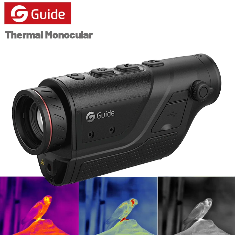 GUIDE Handheld Hunting Observation Thermal Imaging Laser Indicate Wifi IR 256X192 TD210 Thermal Vision Camera Imagery Monocular
GUIDE Handheld Hunting Observation Thermal Imaging Laser Indicate Wifi IR 256X192 TD210 Thermal Vision Camera Imagery Monocular