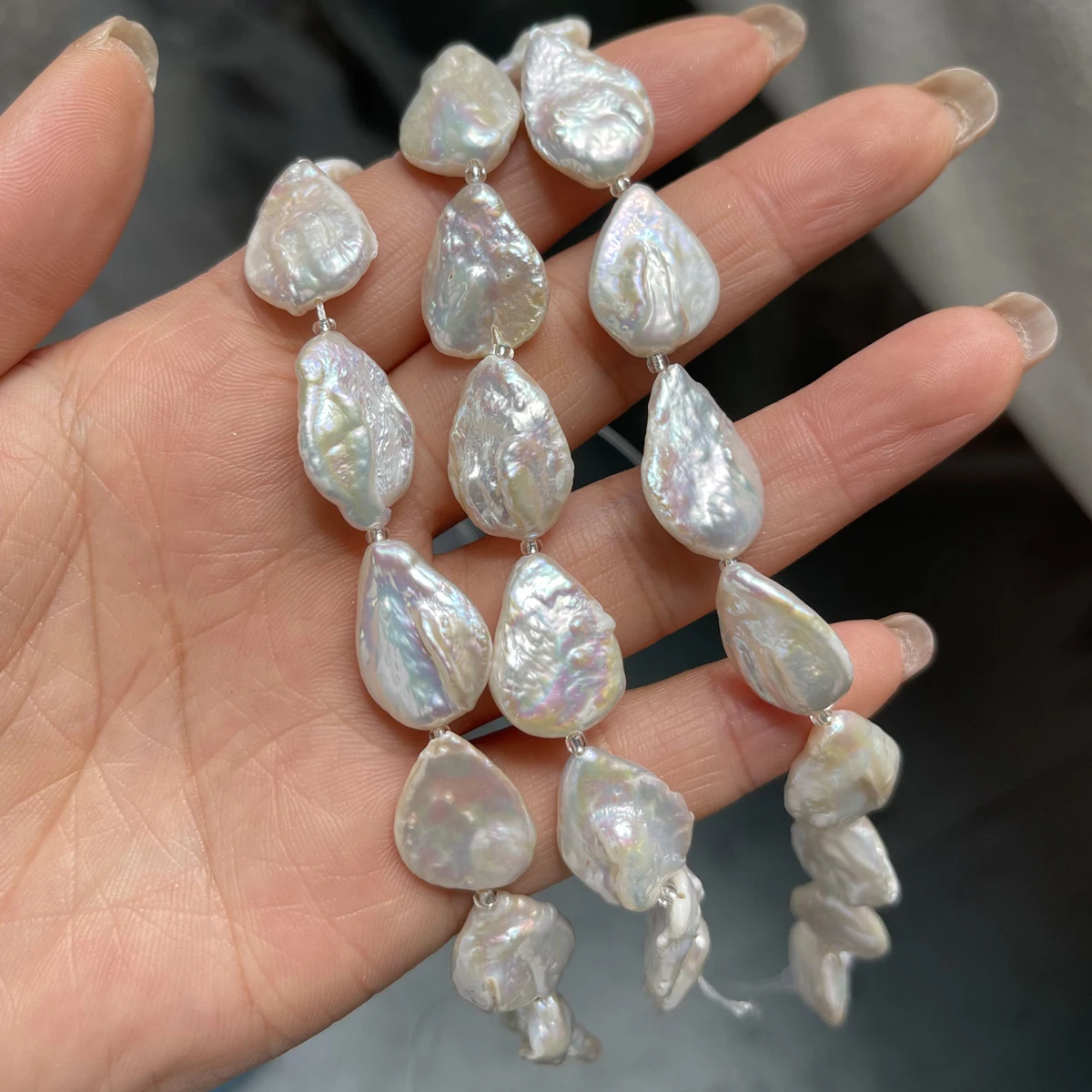 Natural Freshwater Pearl Drop-Shaped Baroque Pear For Jewelry Making DIY Necklace Earrings Bracelet Accessory Length 18cm
Natural Freshwater Pearl Drop-Shaped Baroque Pear For Jewelry Making DIY Necklace Earrings Bracelet Accessory Length 18cm