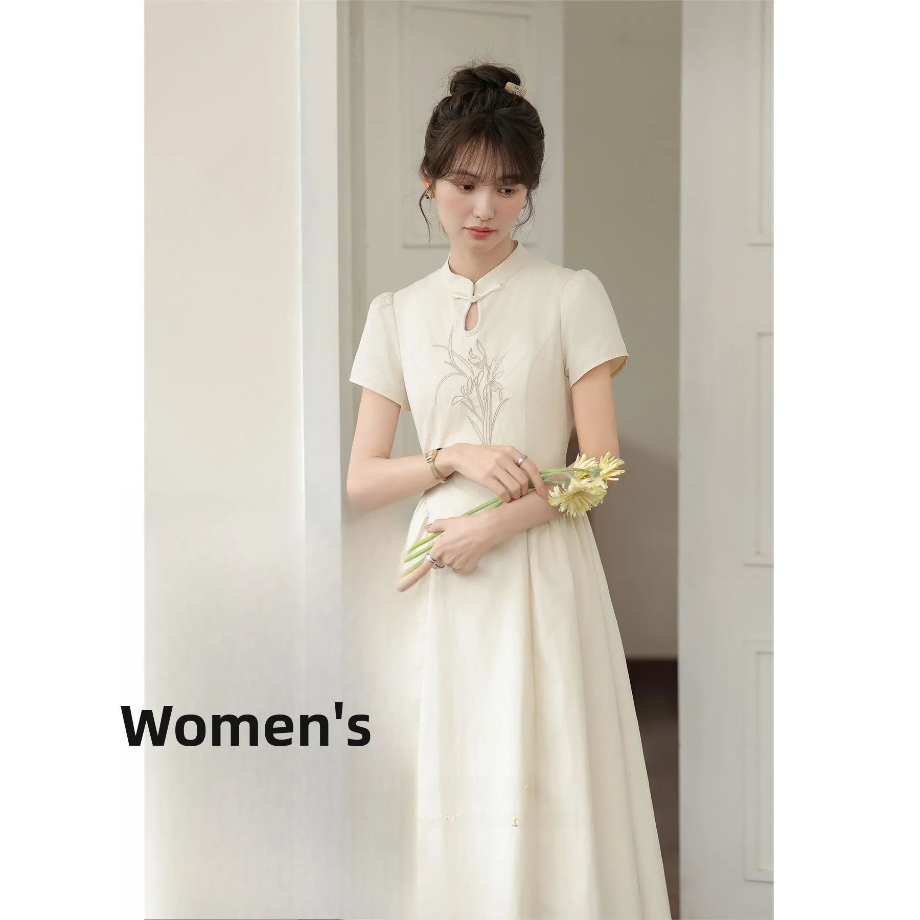 Elegant New Chinese Style Women's Dress Summer Slimming Skirt Soft Gentle Bamboo Rhythm Cloud Smoke Midi Dress by Deer South
Elegant New Chinese Style Women's Dress Summer Slimming Skirt Soft Gentle Bamboo Rhythm Cloud Smoke Midi Dress by Deer South