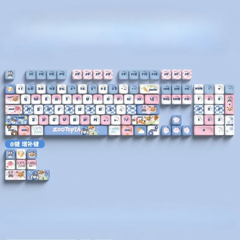 Cute Zootopia Nick Wilde Judy Hopps MOA 5-Side Dye-Sub Keycaps Set, Compatible Mechanical Keyboard, Super Great Birthday Gift!
Cute Zootopia Nick Wilde Judy Hopps MOA 5-Side Dye-Sub Keycaps Set, Compatible Mechanical Keyboard, Super Great Birthday Gift!