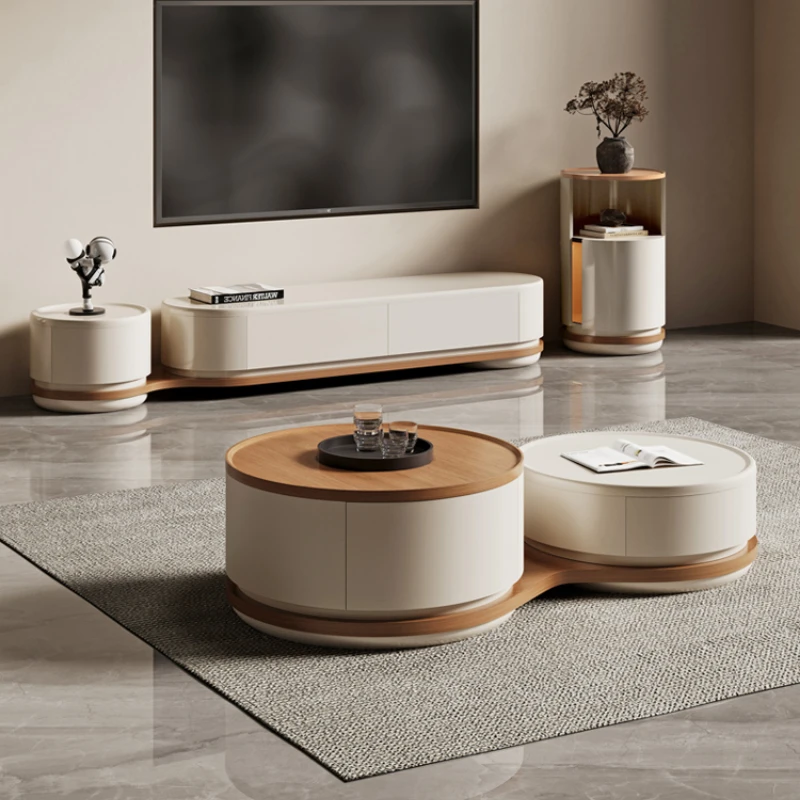 High-grade creative design of living room Small-sized solid wood with round coffee table
High-grade creative design of living room Small-sized solid wood with round coffee table