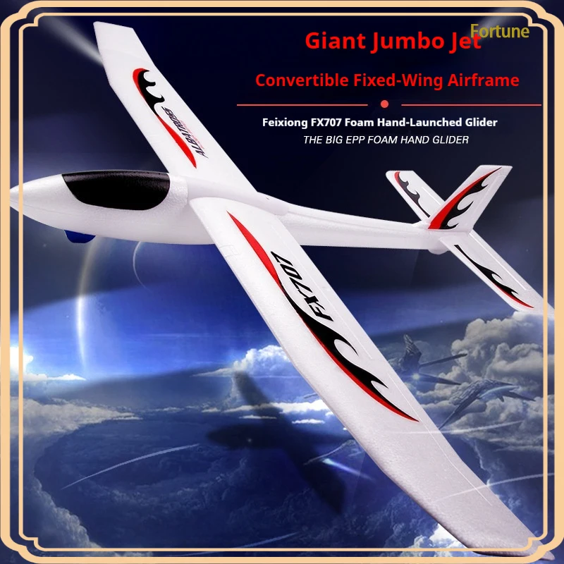 Fixed Wing Glider FX707 Upgraded Large Size Epp Foam Hand Throw Assembled Rc Model With Stickers For Outdoor Hobby Enthusiasts
Fixed Wing Glider FX707 Upgraded Large Size Epp Foam Hand Throw Assembled Rc Model With Stickers For Outdoor Hobby Enthusiasts