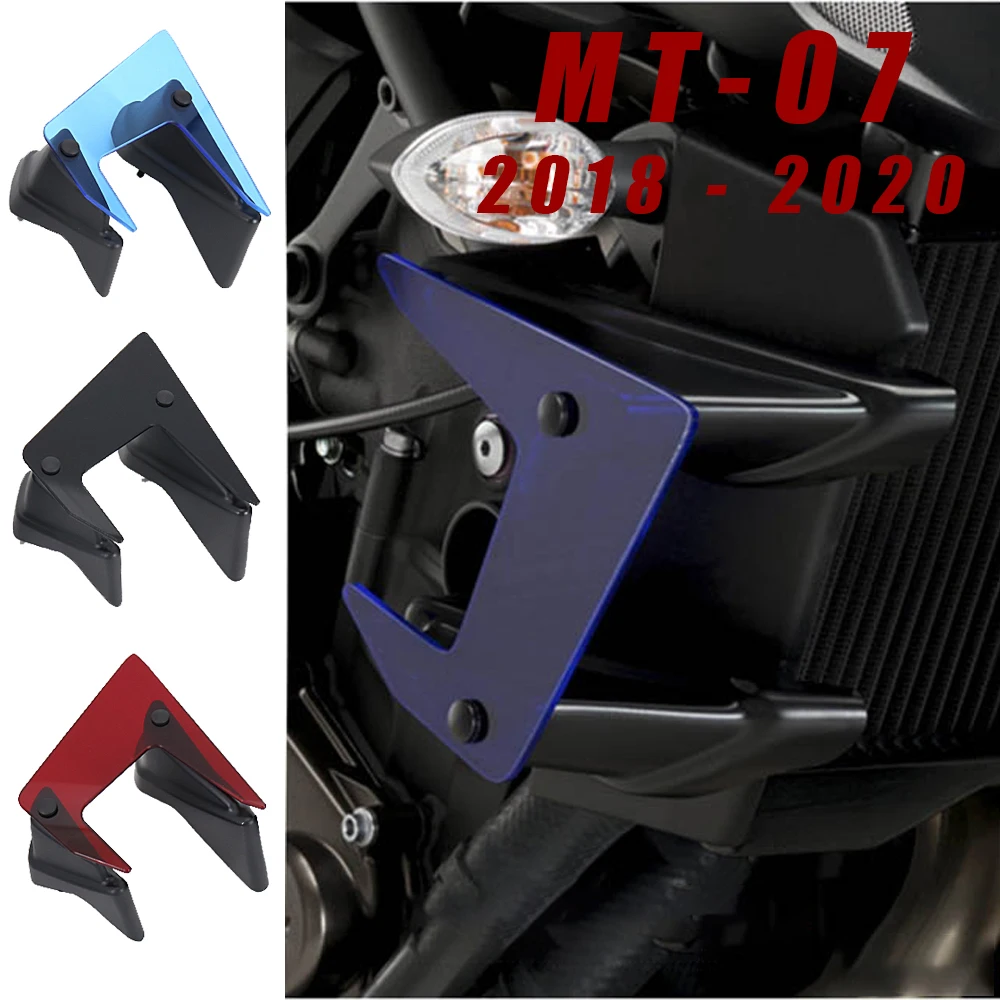 Новые аксессуары для Yamaha MT-07 MT07 MT 07 2018 2019 2020, боковые прижимные спойлеры, фиксированные обтекатели крыльев, дефлекторы крыльев
Новые аксессуары для Yamaha MT-07 MT07 MT 07 2018 2019 2020, боковые прижимные спойлеры, фиксированные обтекатели крыльев, дефлекторы крыльев