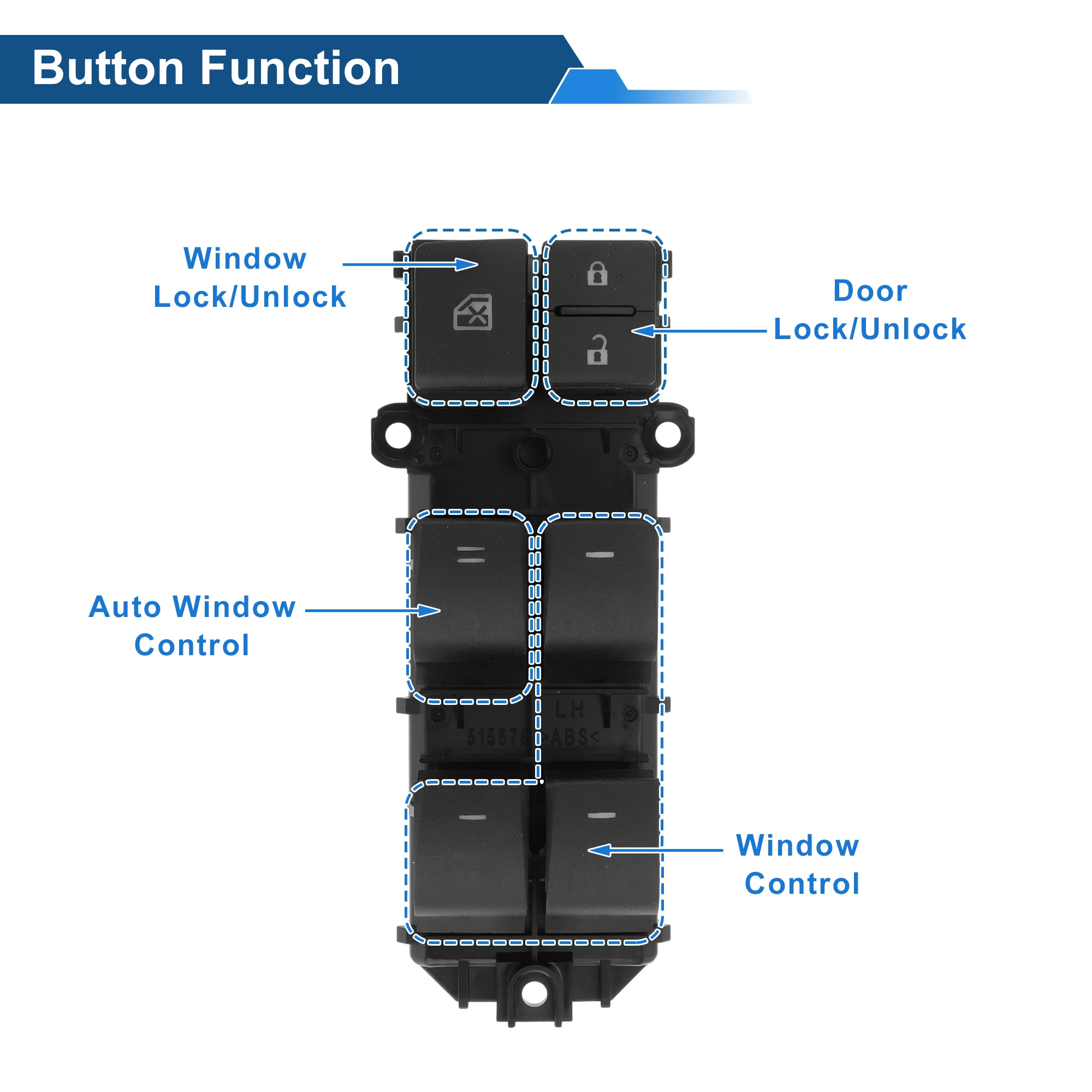 UXCELL передний левый переключатель стеклоподъемника со стороны водителя для Lexus NX300 2018-2021, переключатель управления окном No 8404078010, черный
UXCELL передний левый переключатель стеклоподъемника со стороны водителя для Lexus NX300 2018-2021, переключатель управления окном No 8404078010, черный