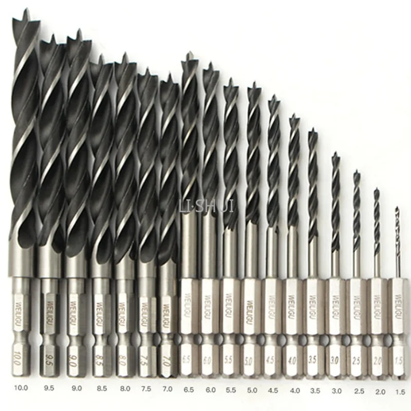 1/4 Hex Shank Three Pointed Woodworking Drill Bit Woodworking Specialized Drill Bit Woodworking Hole Reaming Power Tool 1.5-10mm
1/4 Hex Shank Three Pointed Woodworking Drill Bit Woodworking Specialized Drill Bit Woodworking Hole Reaming Power Tool 1.5-10mm