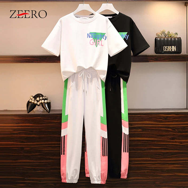 Casual Summer Two Piece Set Top and Pants Women Tracksuit Letters T-shirt Womens Sweatsuit Long Pant Sets Sport Suits
Casual Summer Two Piece Set Top and Pants Women Tracksuit Letters T-shirt Womens Sweatsuit Long Pant Sets Sport Suits
