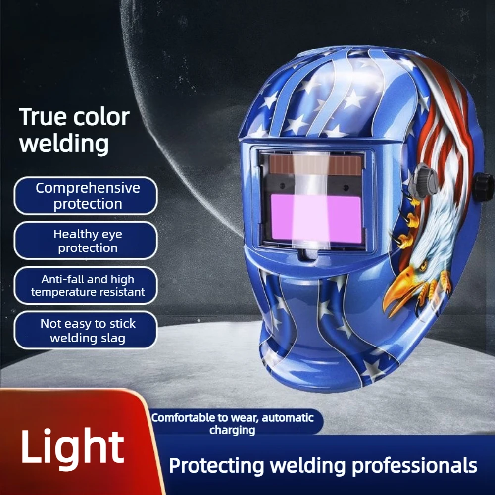Welding Face Cover, Head Mounted Intelligent Fully Automatic Dimming, Eye Protection, Anti Baking, Face Burning, Welding Cap
Welding Face Cover, Head Mounted Intelligent Fully Automatic Dimming, Eye Protection, Anti Baking, Face Burning, Welding Cap