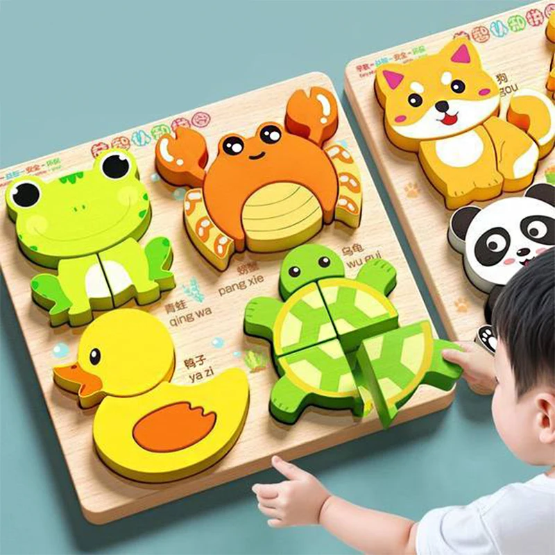 Деревянные игрушки Монтессори, 3D деревянные головоломки, мультяшные животные, познавательные головоломки, развивающие игрушки для раннего обучения, подарки для детей
Деревянные игрушки Монтессори, 3D деревянные головоломки, мультяшные животные, познавательные головоломки, развивающие игрушки для раннего обучения, подарки для детей