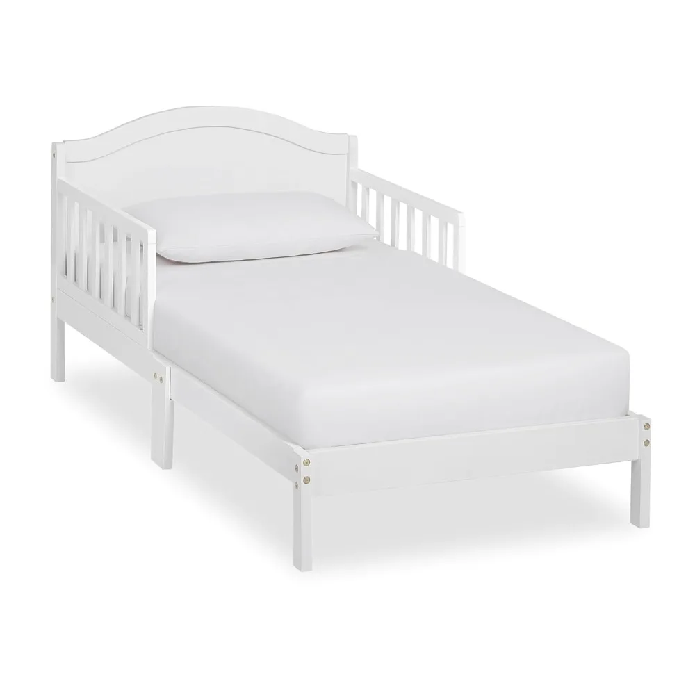Sydney Toddler Bed in White, Greenguard Gold Certified, JPMA Certified, Low To Floor Design, Non-Toxic Finish, Safety Rails, Ma
Sydney Toddler Bed in White, Greenguard Gold Certified, JPMA Certified, Low To Floor Design, Non-Toxic Finish, Safety Rails, Ma