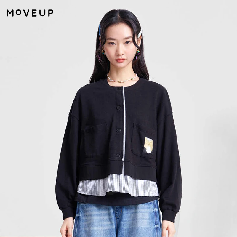 MOVEUP 100% Cotton Long-Sleeved Jacket 2026 Spring New Cartoon Woven Label Checkered Patchwork Jackets For Women 3ELC10703
MOVEUP 100% Cotton Long-Sleeved Jacket 2026 Spring New Cartoon Woven Label Checkered Patchwork Jackets For Women 3ELC10703
